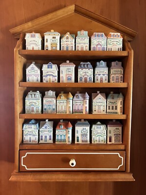 The Lenox Spice Village 24個セット 収納棚付 Lenox Spice Village