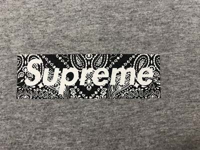 supreme paisley box logo tee 2001 | eBay