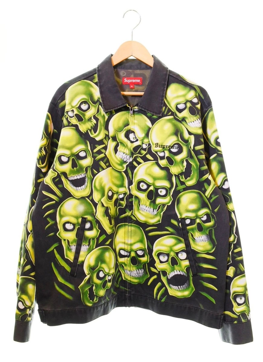 Supreme Skull Pile Work Jacket Liquid Blue Size M | eBay
