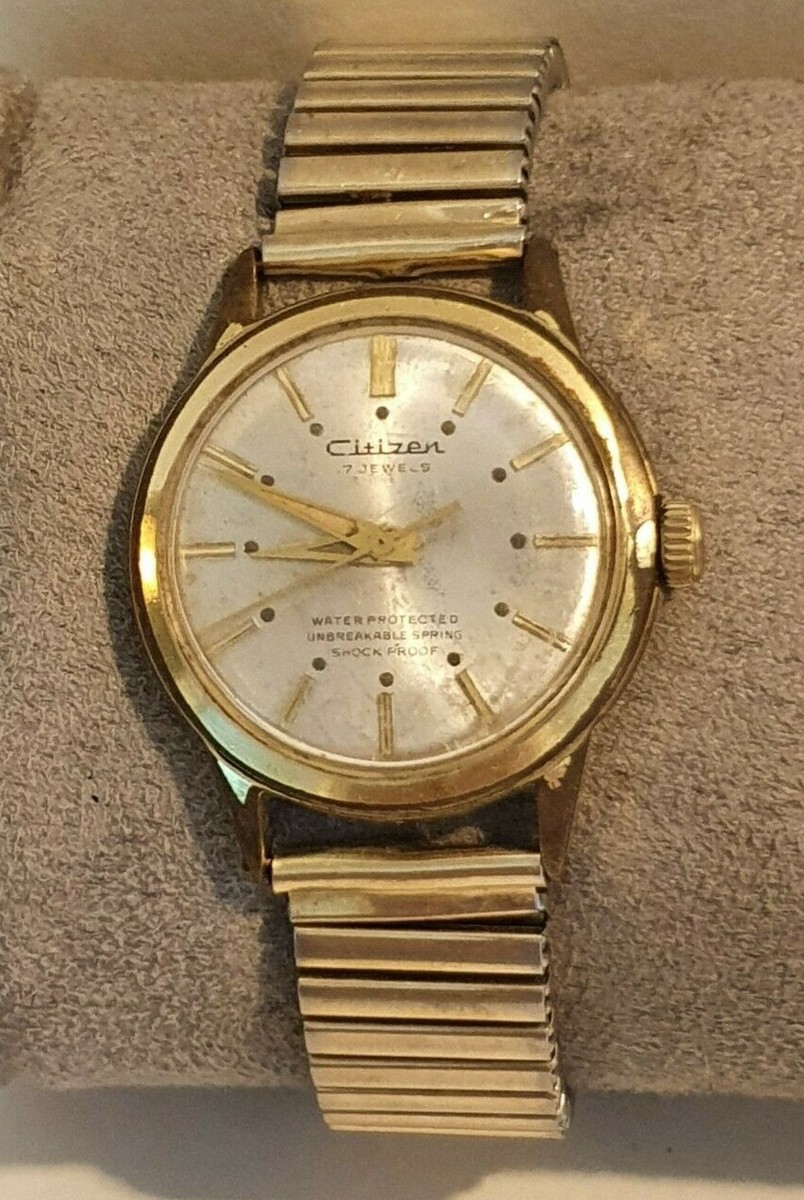 Vintage Citizen 17 Jewels Para Shock G.P 20 Microns manual analog