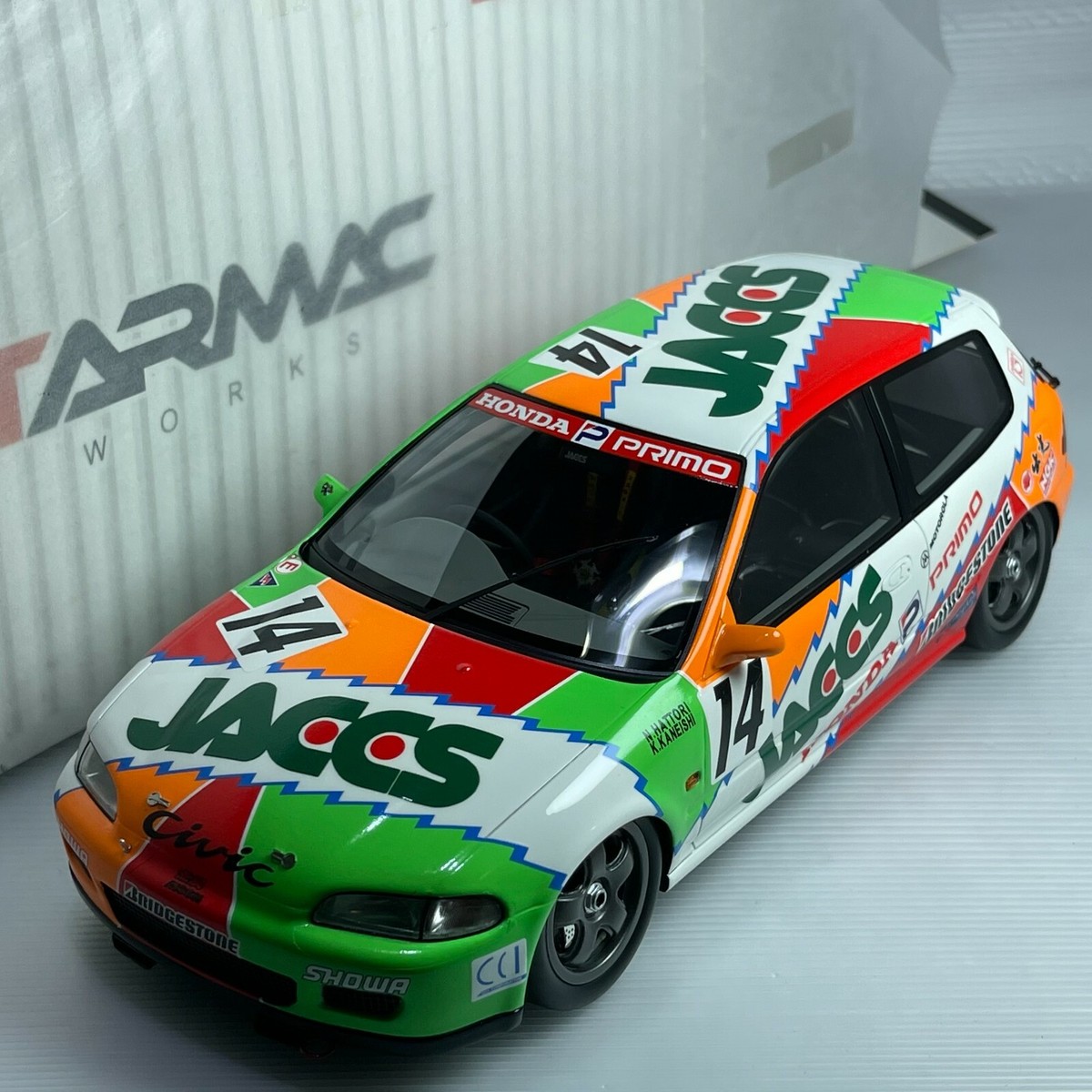 1/18 Tarmac Honda Civic EG6 JACCS 1993 T-01-JA | eBay