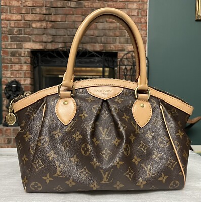 Louis Vuitton LV Monogram Tivoli PM Handbag Browns Canvas Bag
