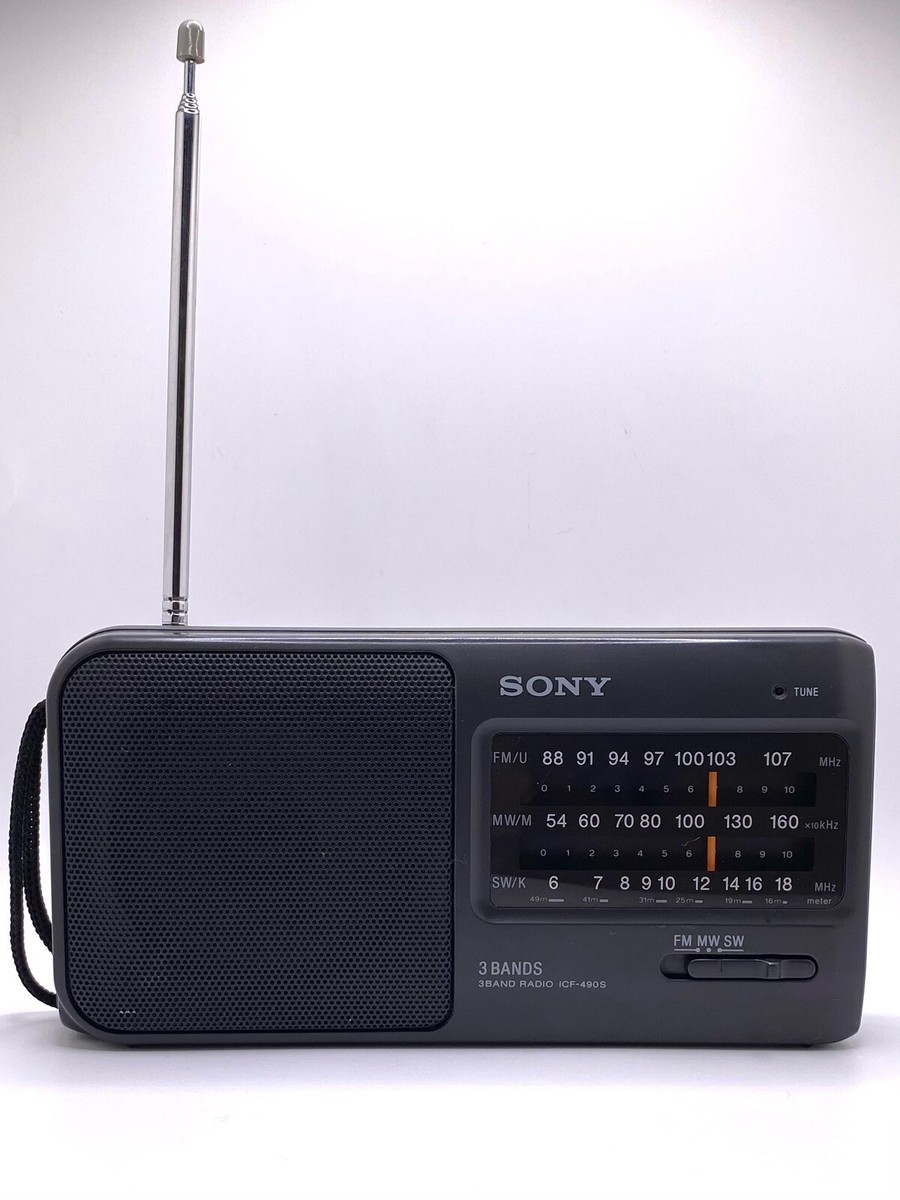 Vintage SONY 3 Band ICF-490S Pocket Portable Radio Tested | eBay