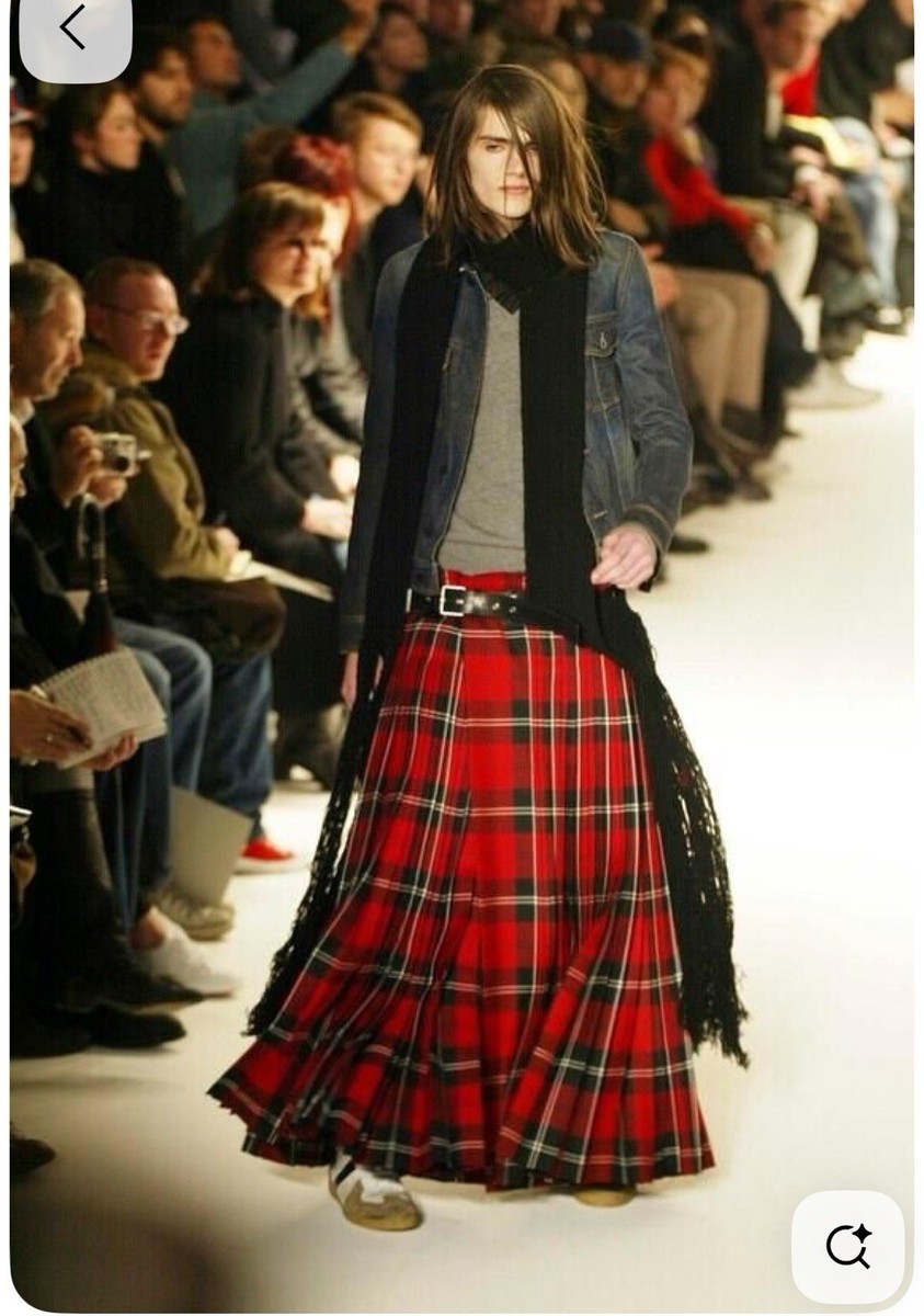 Dior Homme AW04 “VOTC” Long Fringe Scarf by Hedi Slimane – Rare