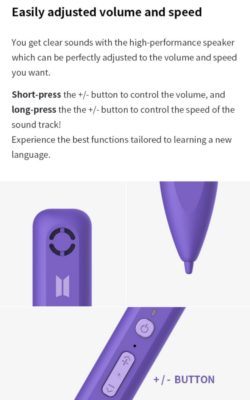 MotiPen for Learn! Korean with BTS or TinyTAN Series Official K