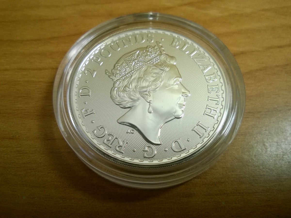 2018 1 Troy Oz British .999 Silver Oriental Border Britannia Coin