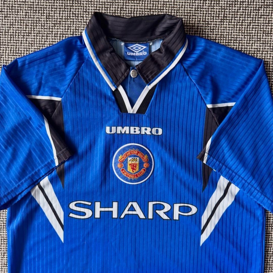 Manchester United 96/97 3rd Umbro Vintage Jersey L Collared | eBay