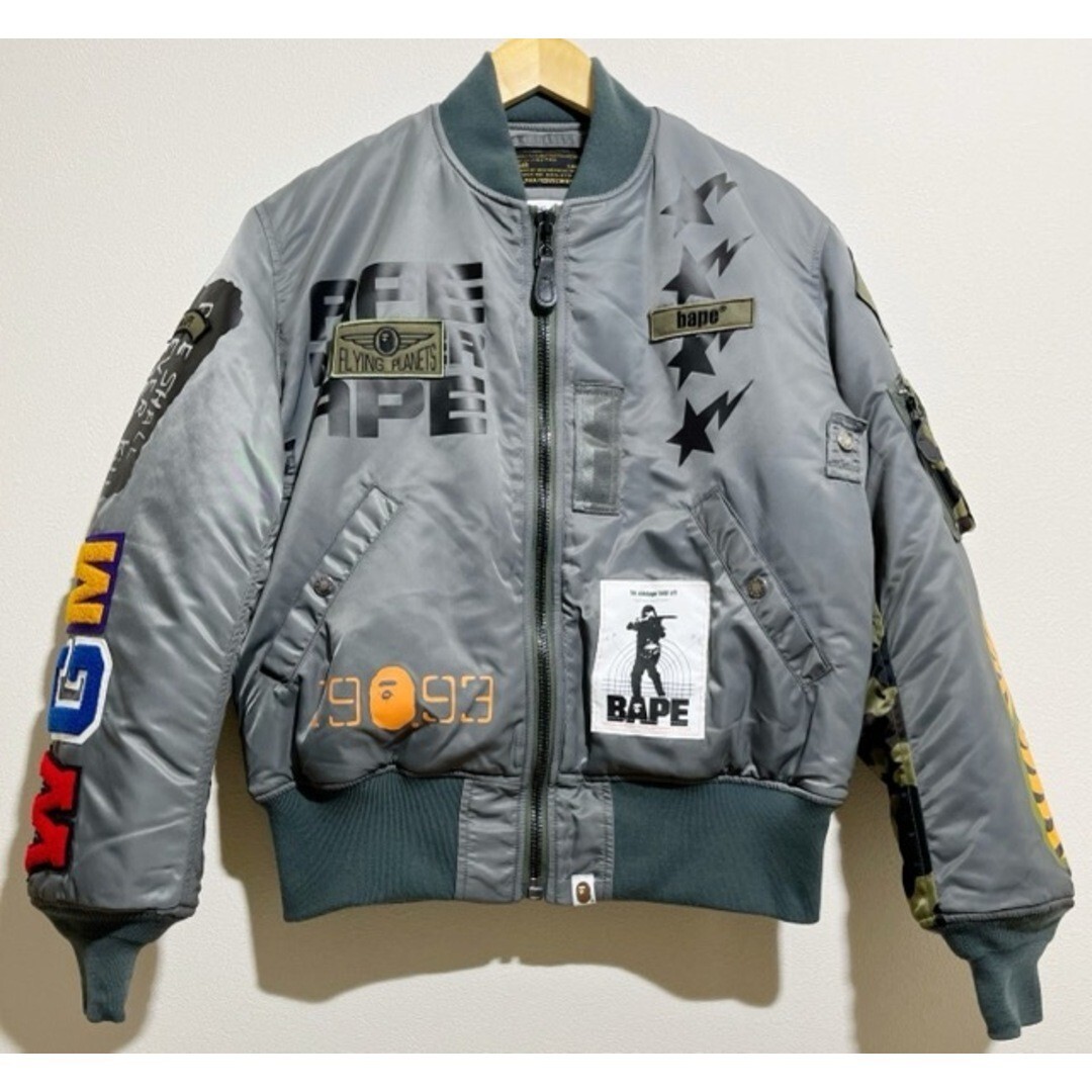 A Bathing Ape x Alpha Industries Shark MA-1 Bomber Jacket Men's