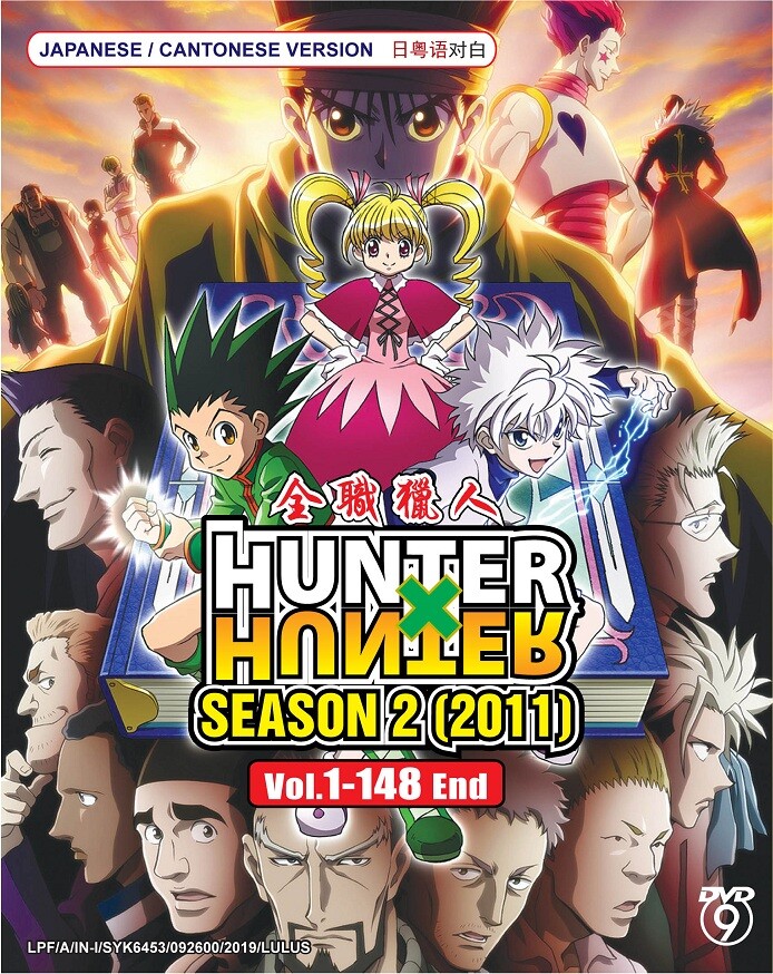 DVD Anime HUNTER X HUNTER Complete Season 1&2 (1-92 +OVA) & (1-148