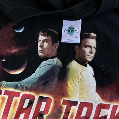 Vintage Star Trek T Shirt 1998 XL Spock & Kirk | eBay