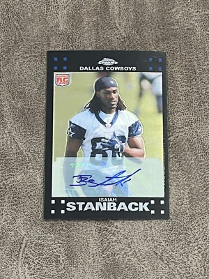 2007 Topps Chrome Isaiah Stanback #TC175 NM-MT Rookie RC AUTO
