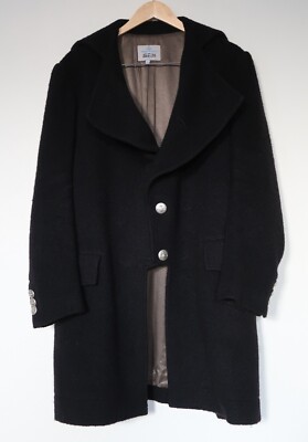 VIVIENNE WESTWOOD MAN Rare Men Black Wool Mohair Vintage Coat | eBay