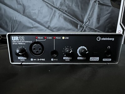 Steinberg UR12 USB Audio Interface W/ Audio Technica AT2020 Studio