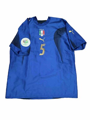 ITALY 2006 HOME SHIRT XL ORIGINAL VINTAGE PUMA FOOTBALL SHIRT