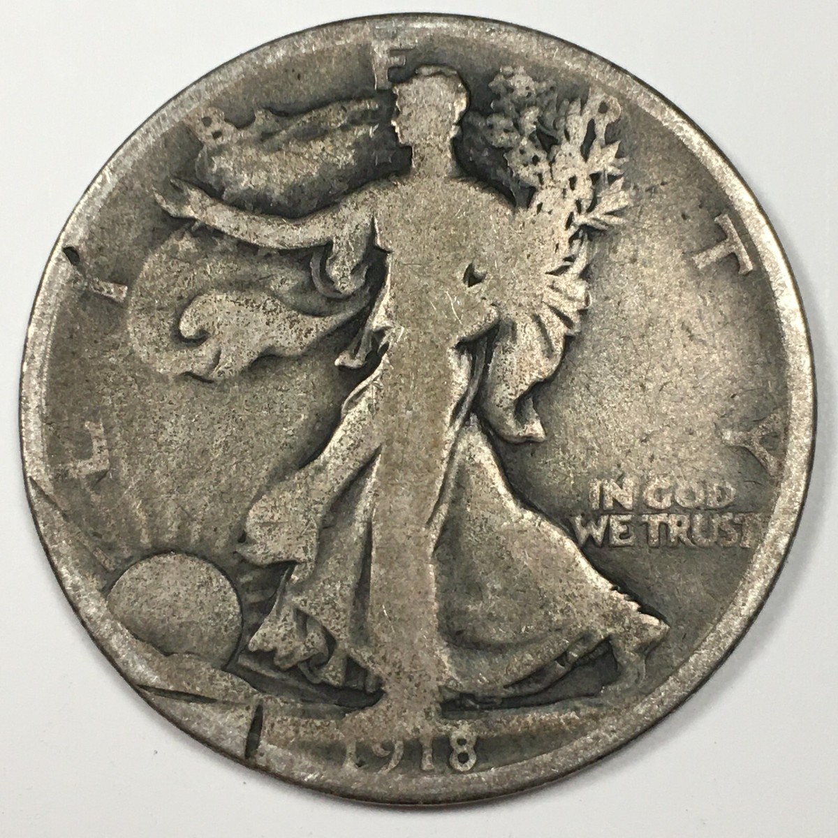 1918-S Walking Liberty Half Dollar - Good (G) KM#142 - 6472 | eBay