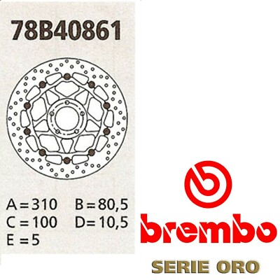 Discs Brembo Kawasaki ZX-10 R 2013 Brake Floating Pair Front