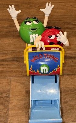 Vtg M&M's WILD THING Roller Coaster Candy Dispenser-Made for MM
