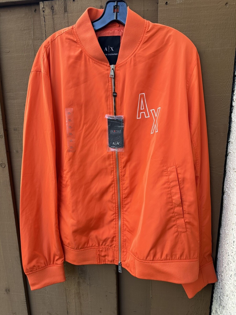 A|X Armani Exchange Men's Long Sleeve Blouson Jacket Full Zip