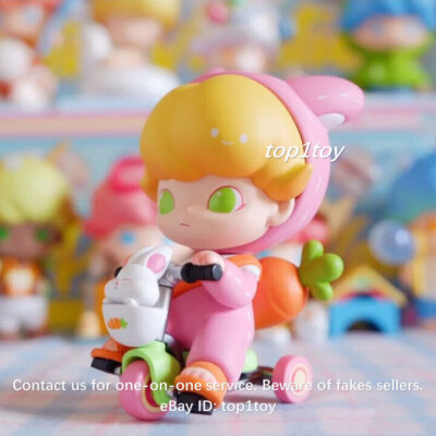 POP MART x DIMOO Pets Vacation Series Rabbit Tricycle Mini Figure