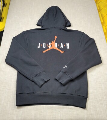 NIKE Air Jordan Eastside Golf Hoodie Small Men Black White Copper