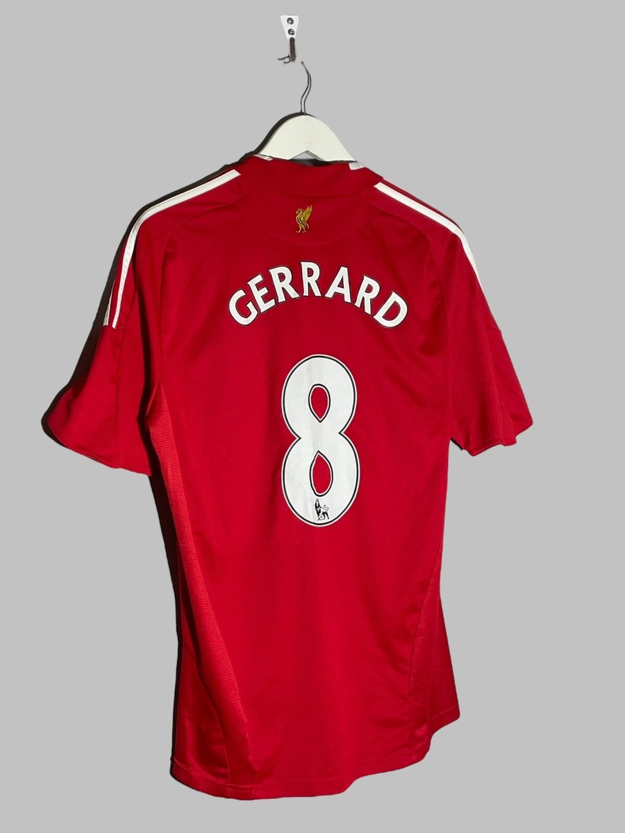 8 Gerrard Liverpool Adidas 2008/09 Home Football Shirt Soccer
