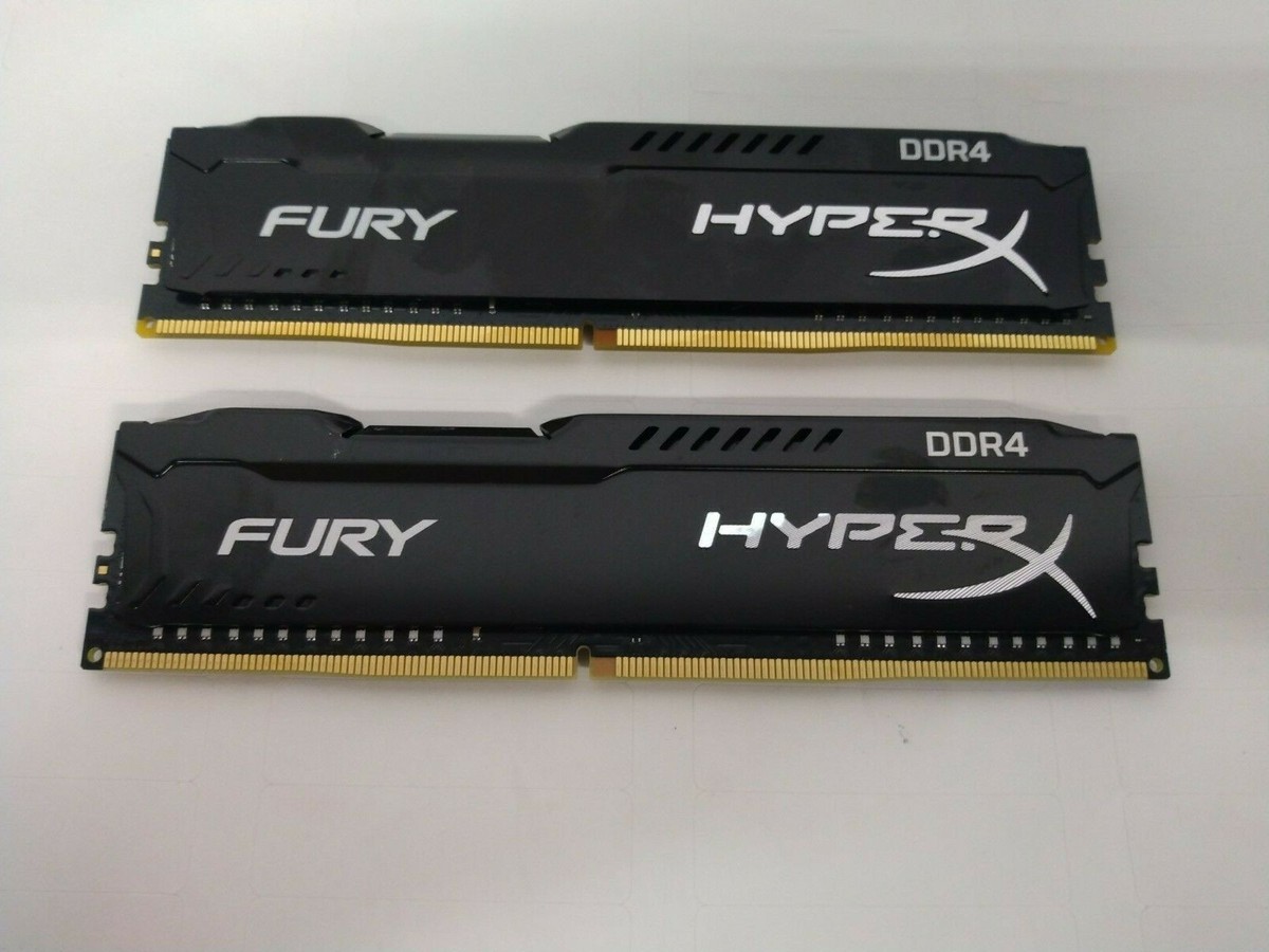 Lot Of 2 Kingston HyperX Fury 4GB DDR4 Memory Module Total: 8GB