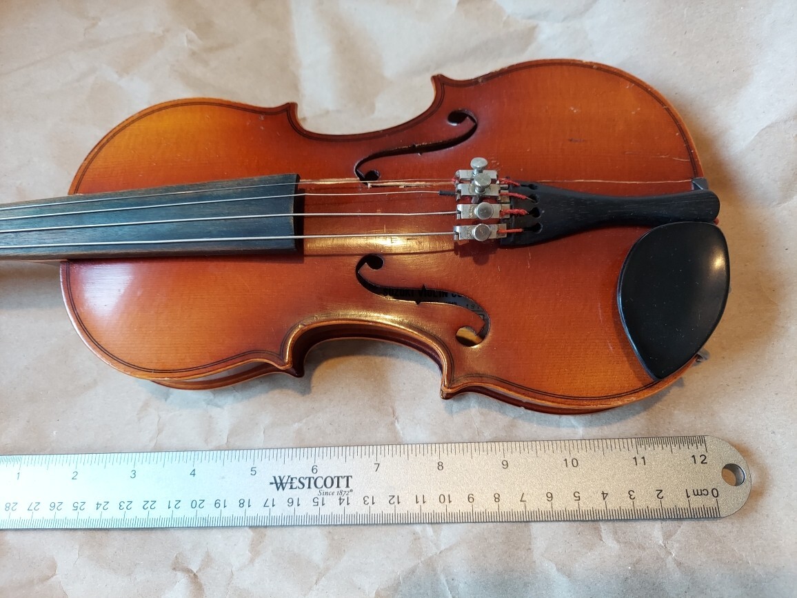 Suzuki No.220 1/8 Violin, Japan 1975, reglue/repair needed | eBay