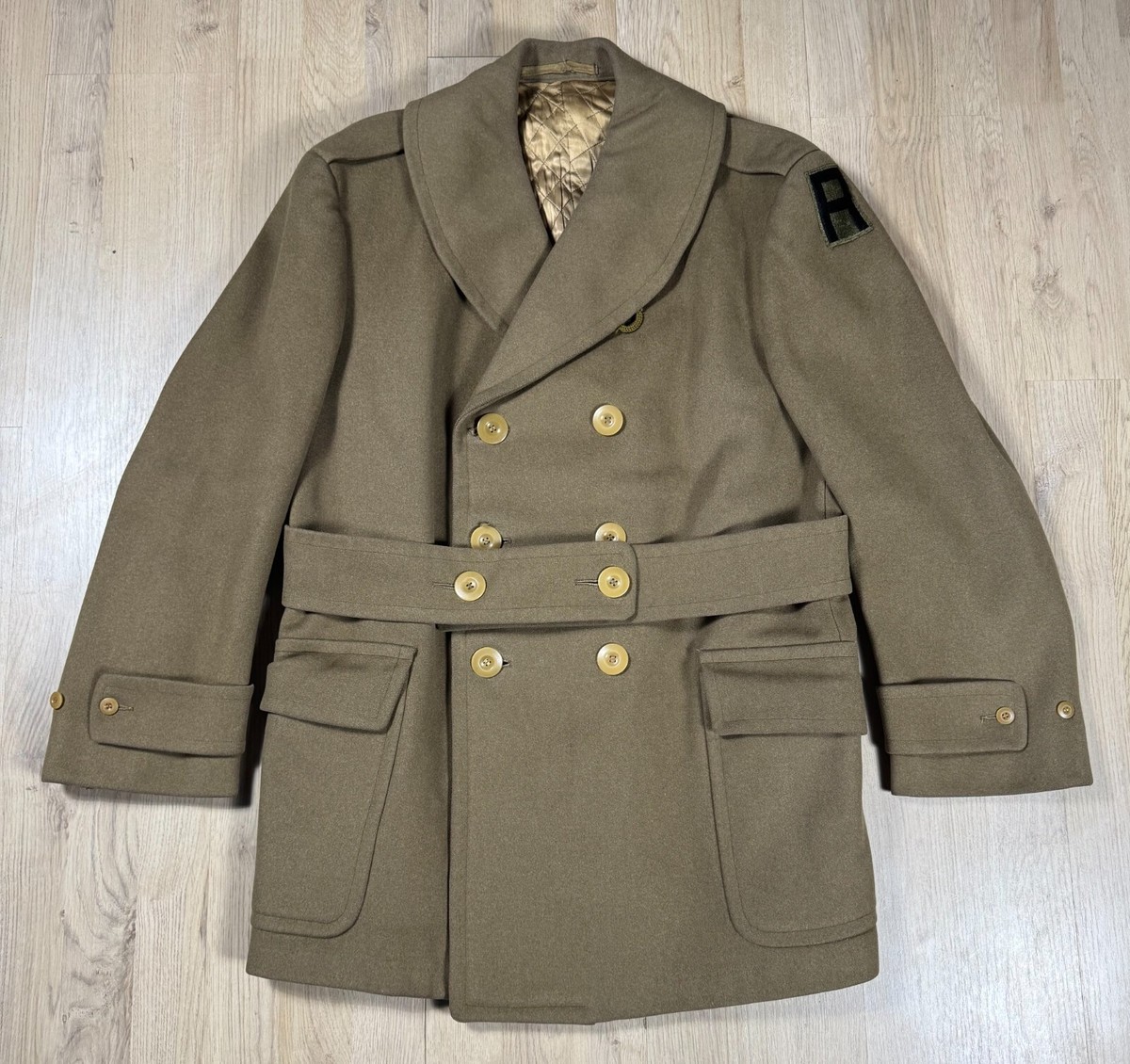 US Army M-1926 Officer Overcoat Mackinaw Jacket Coat Interwar WW1