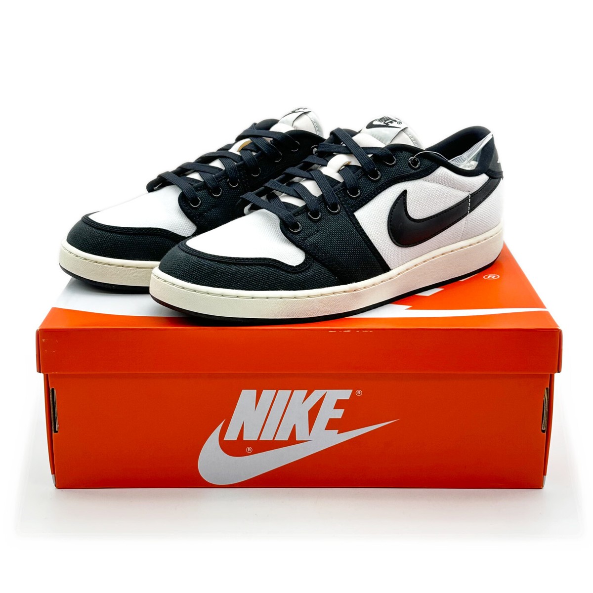 DX4981-100 Nike Air Jordan 1 Low KO Black White Panda Canvas