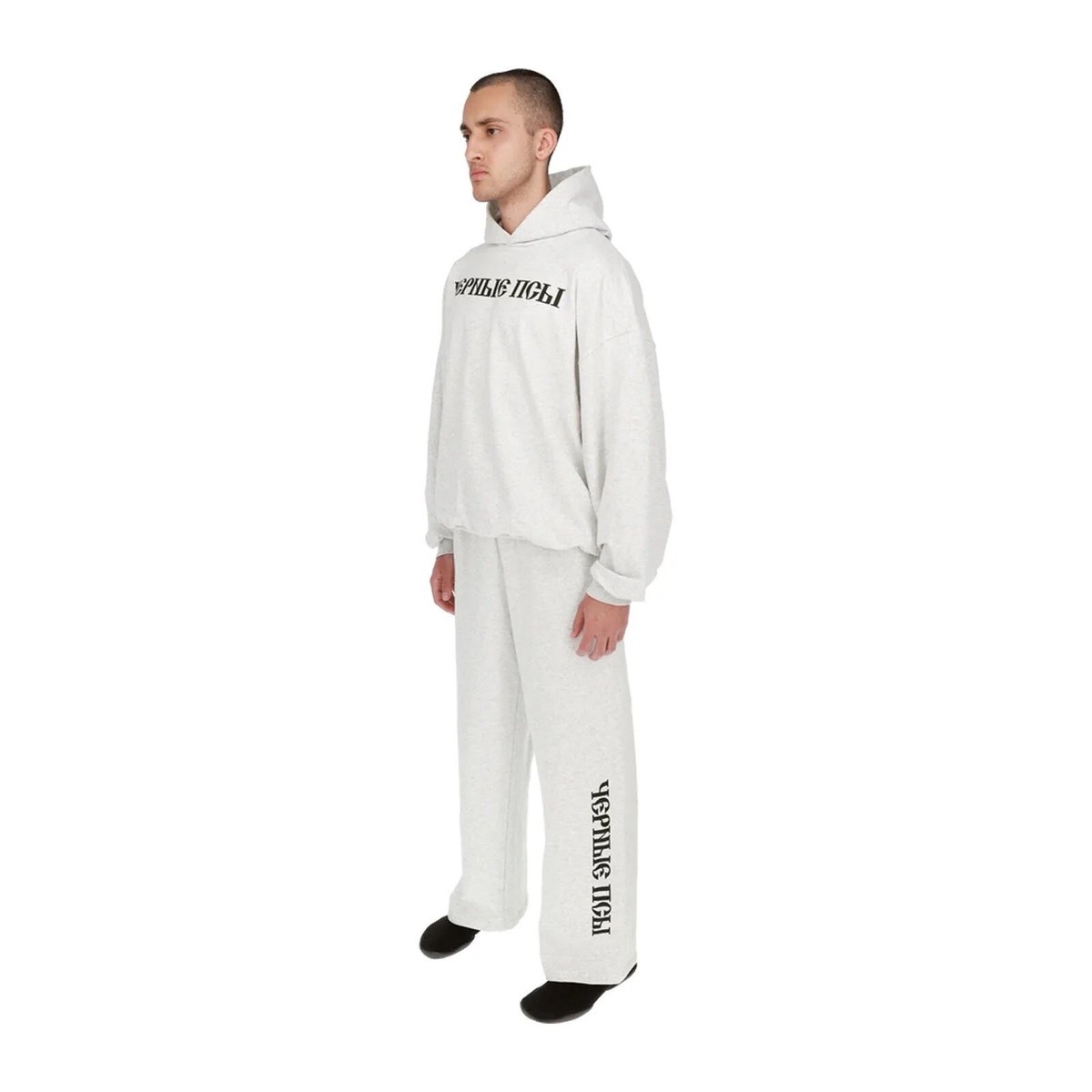 Size 3 - YEEZY GOSHA BLACK DOGS HOODIE HEATHER GREY - AUTHENTIC | eBay