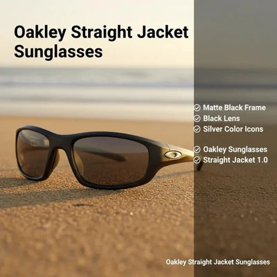 Oakley Straight Jacket Sunglasses for Men | eBay