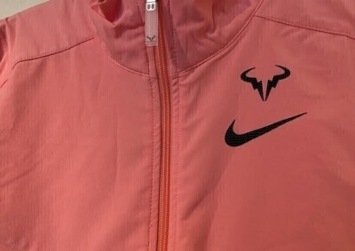 1 NIKE RAFAEL RAFA NADAL PINK OR PURPLE JACKET US OPEN WINDBREAKER