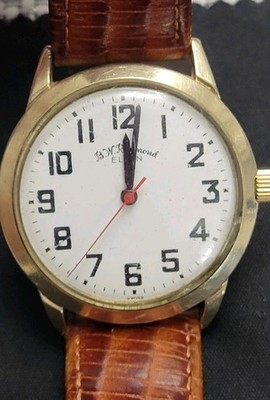 RARE 1960s B.W. Raymond ELGIN 10k GF (873) Swiss Movement 21