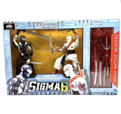 Vintage Snake Eyes VS Storm Shadow GI Joe Ninja Showdown Sigma 6