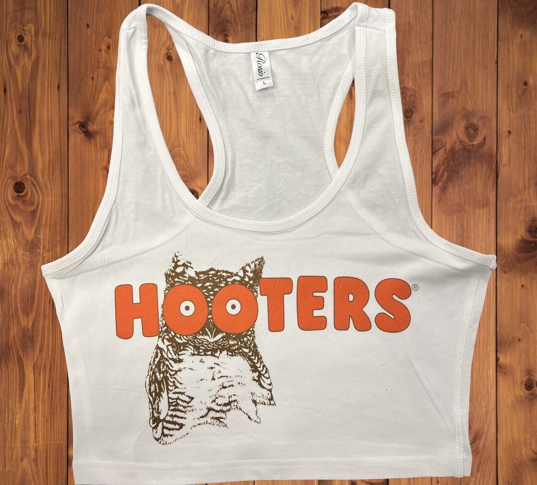 Hooters Women's Cropped Tank Top | Western Fashion Sizes S-L | eBay