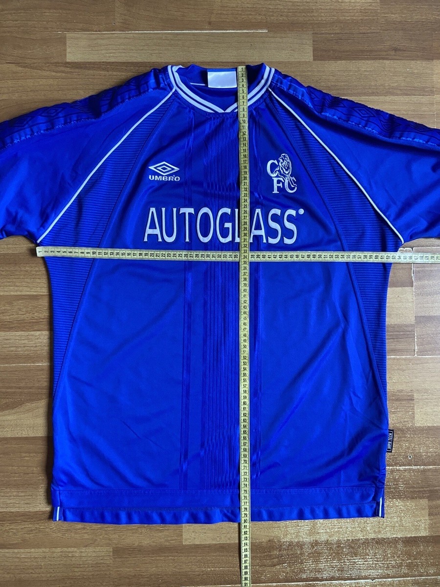 CHELSEA 2000 2001 HOME FOOTBALL SHIRT SOCCER JERSEY UMBRO sz XL