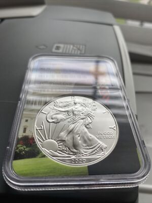 DONALD TRUMP 2020 45TH PRESIDENT NGC MS70 1OZ SILVER EAGLE LIBERTY