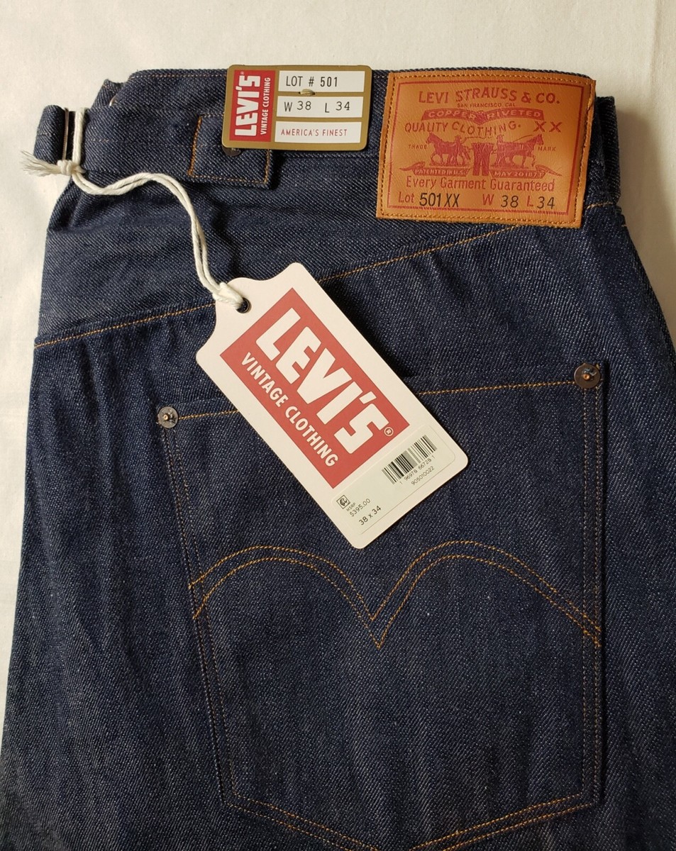 $395 LVC LEVI'S 1890 501 xx Japanese Selvedge Raw 1933 1937 Men's