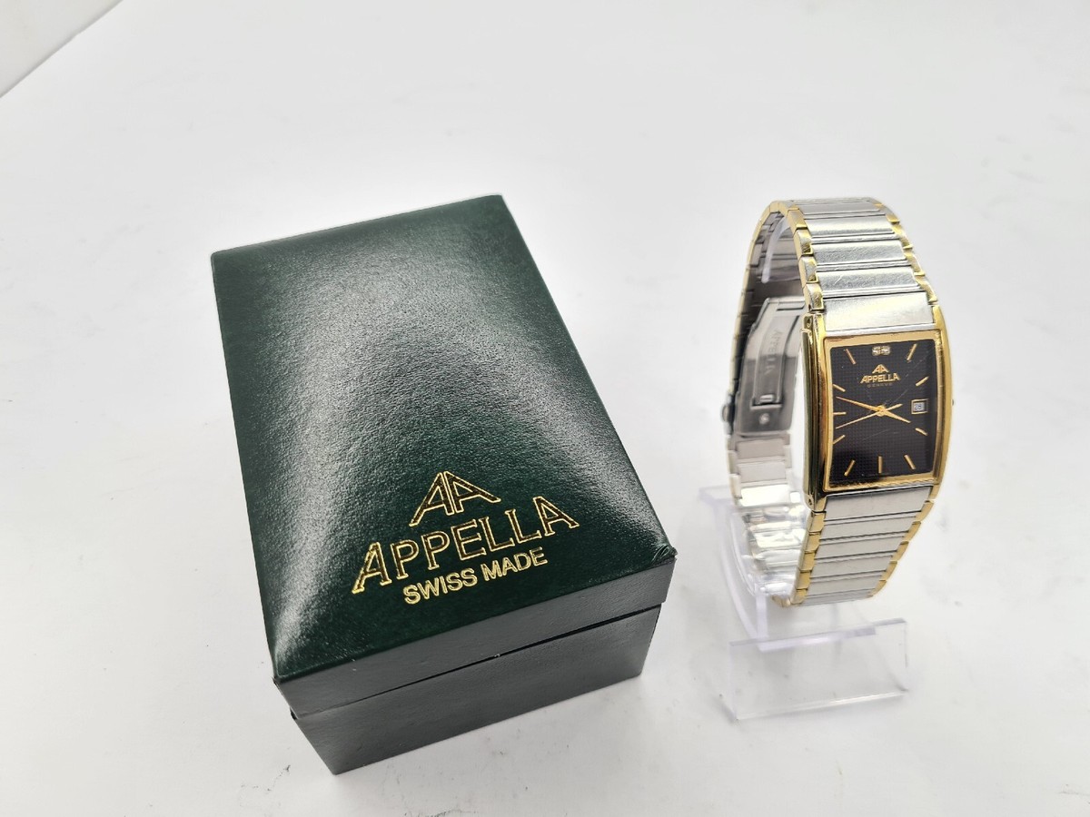 Vintage Swiss Made Watch APPELLA Geneve REF N 181 Date Qartz with