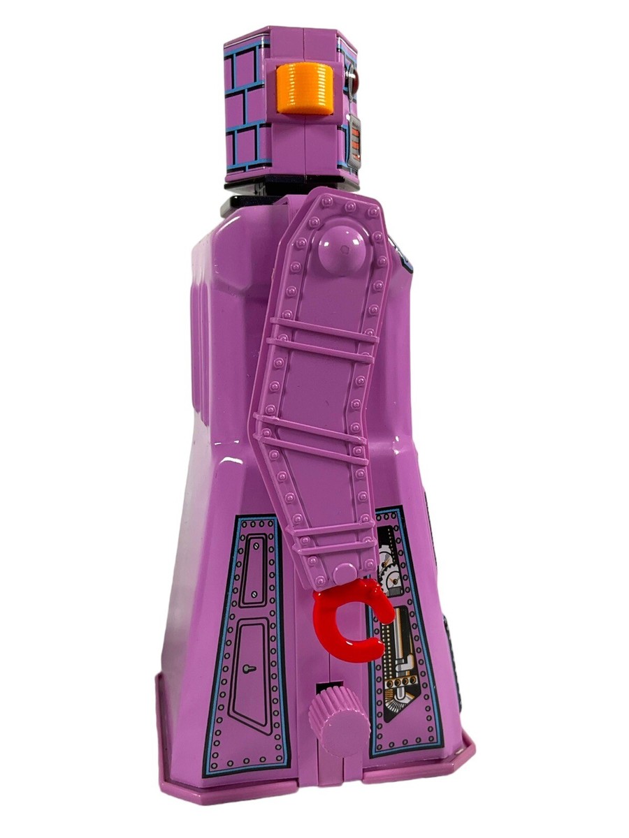 1997 MASUDAYA JAPAN GANG OF FIVE NON STOP Lavender Robot Boxed Toy