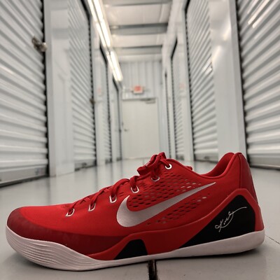 Nike Kobe IX 9 EM TB Univ Red White Black Metallic Silver 685776