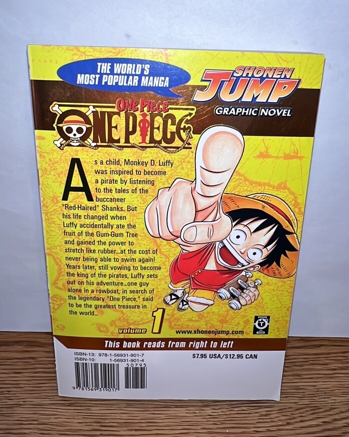 One Piece Volume 1 Romance Dawn Gold Foil Cover Edition Manga 2006