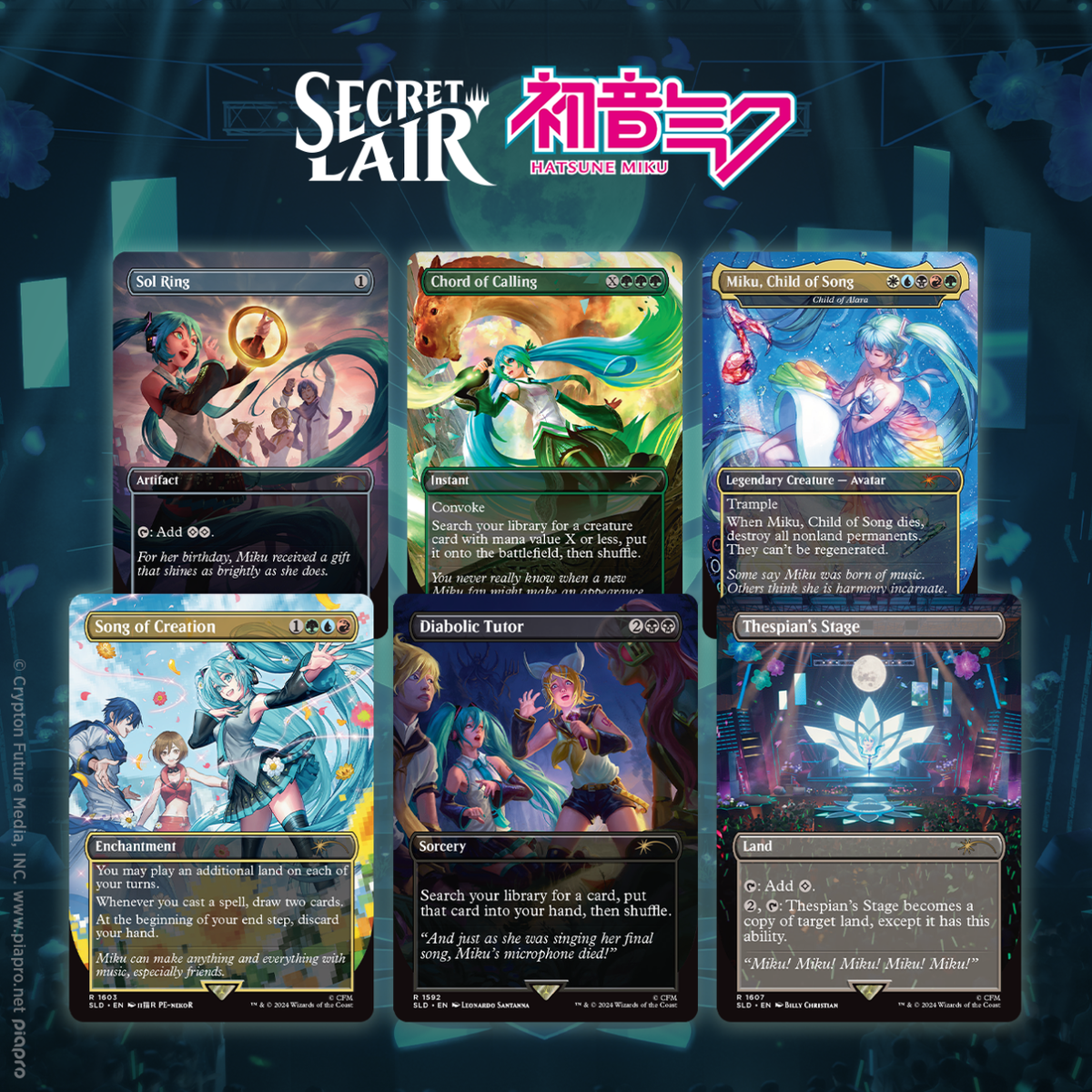 Magic the Gathering (MTG) Secret Lair x Hatsune Miku: Digital