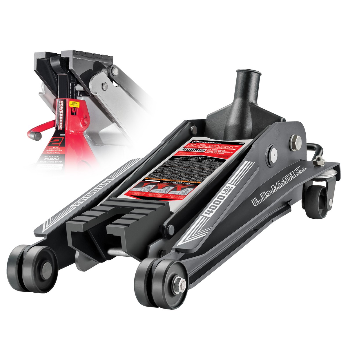 Powerbuilt 4000 Lb (2 Ton) U-Jack Floor Jack - 620516 | eBay