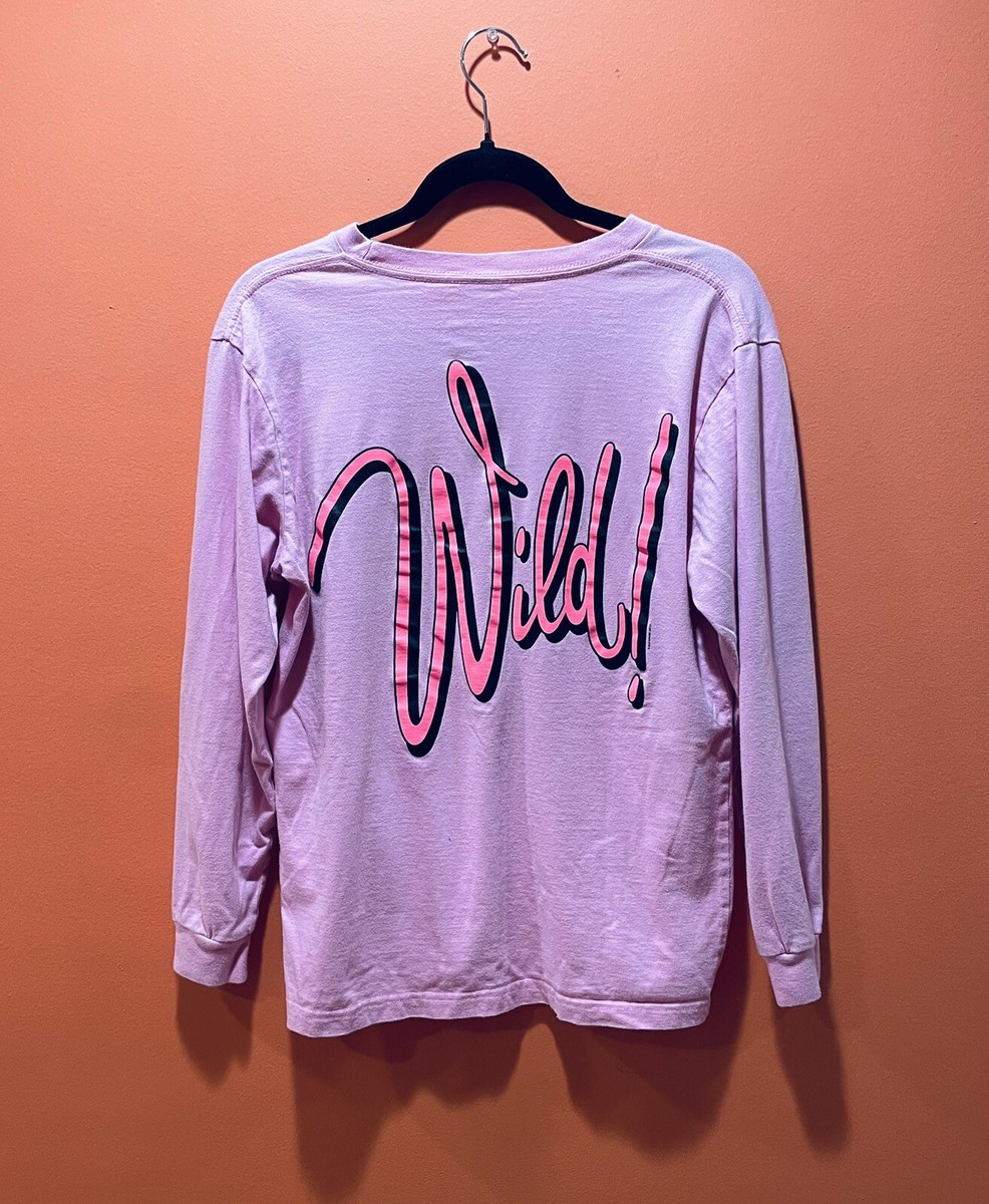 Supreme Long Sleeve T-Shirt Top Pink Sz M medium Graphic Print