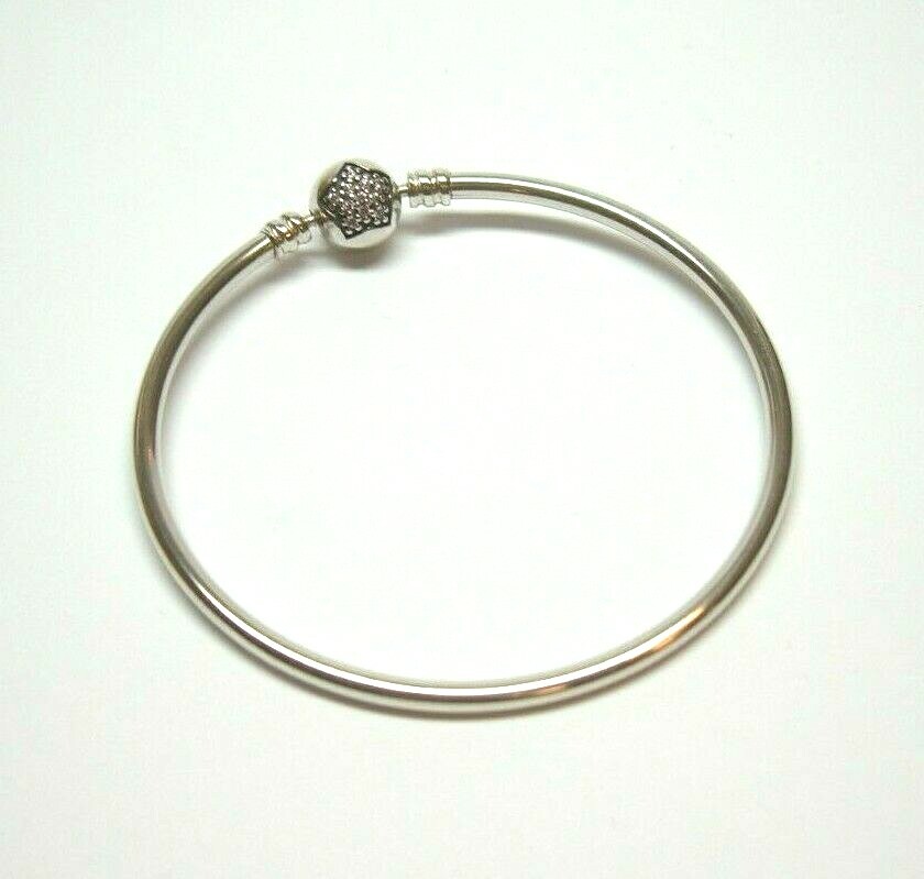 PANDORA YOUR A RISING STAR CZ BANGLE BRACELET STERLING 925 ALE