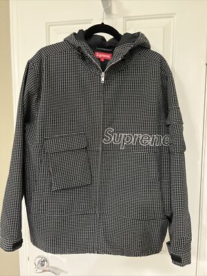SUPREME Ripstop Utility Jacket Hooded SS20 Black Small (S) | eBay