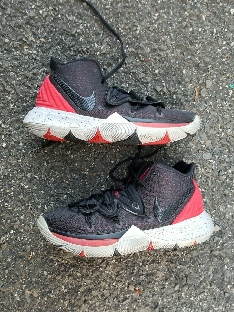 Nike Kyrie 5 Bred University Men's Black Red Size 8 Shoes Sneakers