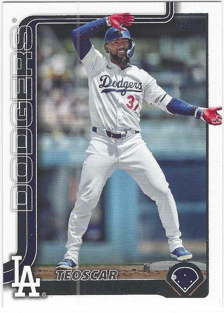 Teoscar Hernandez 2025 Topps #176 Dancing Dodgers Variation /(SSP