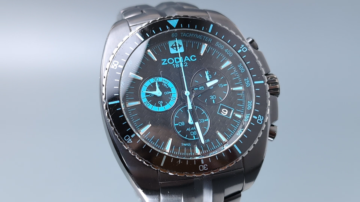 Zodiac Speed Dragon ZO5532 Chronograph Blue Dial Quartz Men's